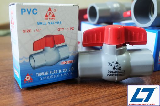 Van nhựa PVC tay khóa đỏ
