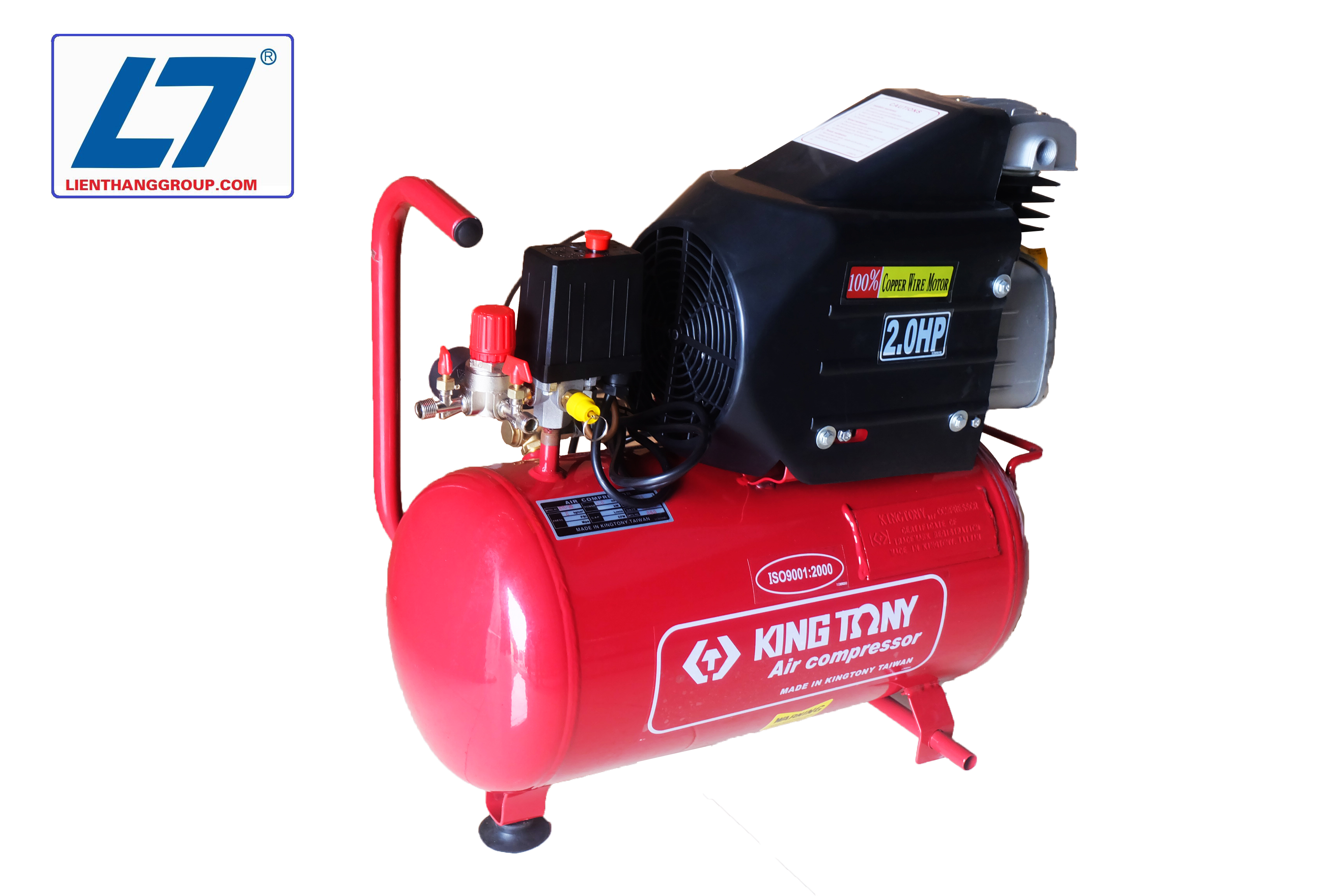 Máy nén khí Kingtony KTC25-2HP màu đỏ